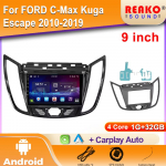 Autoraadio Carplay FORD C-Max Kuga Escape 2010-2019 jaoks Navigatsioon GPS Android Auto Multimeediapleier Stereo Seade WiFi 2din 4G 4 core 1GB+32GB carplay