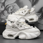 Disainer Meeste Kingad Mood Paksud Tossud K&otilde;rgust Suurendav Platvorm Vabaaja Kingad Meestele Paelkinnitusega Spordijalatsid Tenis Masculino 39