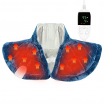 Neck and shoulder heating pad, 19x24 inches, 2.5 lb weighted flannel, 6-speed temperature adjustment, 4-speed timer, suitable for back, waist, sinine