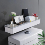 Seinale riputatav WC-vannitoa hoiukapp, stange, tasuta multifunktsionaalne artefakt WC-riiuli riiulikorruse kohal hall