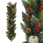 KADAX Girlanda Choinkowa Świąteczna 115 cm Gęsta szyszki