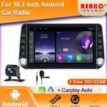 Universaalne autoraadio 10,1 tolli 2 Din autostereo m&auml;ngija 8-tuumaline protsessor Toetab DSP 4G WIFI GPS Carplay Android Auto 4 core 2GB+32GB carplay