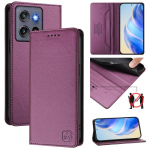 Luksuslik nahk&uuml;mbris Motorola Moto G75 G55 G35 G45 G85 G72 Edge50 G Power RFID-i blokeerimiskaardi pesad Magnetiline atraktsioonistatiiv P&otilde;rutuskindel klappkate Moto G85 5G