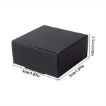 50 tk v&auml;ikesed kaanega kinkekarbid, Mini Square Kraft kast ehtes&otilde;rmuse jaoks, k&auml;sit&ouml;&ouml; ja toit, k&otilde;rvar&otilde;ngad, kommid, kingitused pruudi pulmapeo ehtekarp 50pcs must