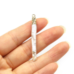 1 tk, valge kunstp&auml;rli ripats, stiilsed elevandiluu kujuga amuletid meisterdamiseks naistele meestele kaelakee v&otilde;tmehoidja tarvikud, ehted, s&otilde;brap&auml;eva k&auml;sit&ouml;&ouml; 1Pc/4.8-8.3&times;0.7cm valge
