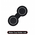 Pehmed silikoonist auto tarvikud Tesla Model 3 Y jaoks Veetopsihoidja matid T&auml;iustatud joogi libisemiskindel alus 2023 Model3 ModelY padi must