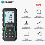 MILESEEY S6 laserm&otilde;&otilde;tur 40M 60M 80M 100M laserkaugusm&otilde;&otilde;tja IP54 elektrooniline joonlaud Kasulik m&otilde;&otilde;tet&ouml;&ouml;riist 50M