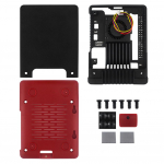 Argon NEO 5 Korpus Alumiiniumkorpus PWM-ventilaatori jahutusradiaatoriga Kaitsekorpus Metallist passiivse jahutusega korpus Sobib Raspberry Pi 5 jaoks must