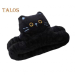 1/3 tk Multikas Kassi Dekor Peapaelad Korallfliis Elastne Meigi N&auml;opesu Juuksepael Naised Spa Peapael valge