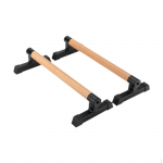 2 Pieces Wood Push up Bar Floor Handle for Men Women Anti Skid Handstand Grips 33cm