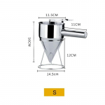 K&ouml;&ouml;gis k&uuml;psetamise t&ouml;&ouml;riist Takoyaki valmistamiseks roostevabast terasest lehtrikujuline dosaator hoidikuga, koogikesed, kaheksajala pallid, taigna k&uuml;psetaja, toiduvalmistamise t&ouml;&ouml;riist