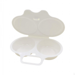 Mikrolaineahjus munapoachers Topelttassiga pliit, multifunktsionaalne k&ouml;&ouml;gin&otilde;u 2 boileri t&uuml;hjendamine