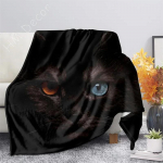 Must Kass 3D-prindiga Sametpl&uuml;&uuml;sist Viske-fliistekk Voodikate Sherpa Tekk Diivanile Voodile Diivanile Tepitud Kate T&auml;iskasvanutele Teismelistele Lastele 30x40in