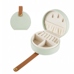 Kaasaskantav &uuml;mmargune ehtekarp kaelakeede, k&otilde;rvar&otilde;ngaste, s&otilde;rmuste jaoks, ehtekorraldaja, v&auml;ljapanek, reisiehtekott, karbid, PU-nahast hoiukarp roheline