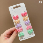 10 tk Laste V&auml;ike Akr&uuml;&uuml;l Juukseklamber T&uuml;druk Armas Suvine Beebi Mini Juuksen&otilde;el V&auml;rviklamber Lastele Peakate Katkised Juuksed Tukkide Klamber