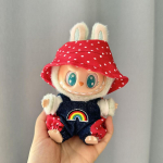 17 cm mini plush-nuku riided ja aksessuaarid Korea Kpop Exo Labubu I II Idol nukkudele, istuvad peop&uuml;ksid, jumpsuit