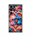 Coque - Maniacase - Samsung Galaxy S25 Ultra - Silicone - Souple - Stitch Angel coeur color&eacute; must