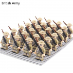 WW2 24tk/partii S&otilde;jav&auml;elased Ehitusklotsid Relvad N&otilde;ukogude USA &Uuml;hendkuningriik Hiina Prantsusmaa Armee Tegevusfiguurid Tellised M&auml;nguasjad Lastele Kingitused