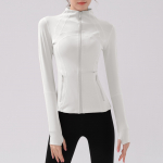 S&uuml;gis/talvine Slim Fit Nude joogajope: Pikkade varrukatega, p&uuml;stine krae, kiiresti kuivav, vabaaja spordijooks