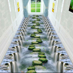 3D elutuba Lilled P&otilde;randamatt Vaip Magamistoa T&auml;isvoodi voodi k&otilde;rval roomav matt diivanilaud sissep&auml;&auml;su uksematt 120X160cm