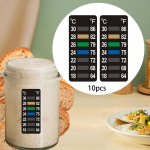 10Pcs Stick on Thermometer Strips for Home Brewing Bread Fermentation Bakery