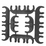 S&uuml;&uuml;tetraadi jagaja 8 mm ABS must kulumiskindel kuumakindel vastupidav eraldusklamber