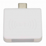 RFID ID mobiiltelefoni kaardilugeja C-t&uuml;&uuml;pi liides 125Khz kaasaskantav kiipkaardilugeja Valge valge