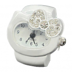 Multikas kassi s&otilde;rmes&otilde;rmus Kell Rhinestone Bowknot elastne roostevabast terasest rihm Naiste k&auml;ekell s&otilde;rmes&otilde;rmus S&uuml;nnip&auml;evakingitus Moeaksessuaarid punane