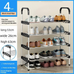 5/6/7/8 Kihti Riiul Kokkupanek Kingad Lihtne Kingariiul Mitmekihiline Tolmukindel Kapp Majapidamine Ukseesisine Hoiustamine Kingad Ruumi S&auml;&auml;stmine