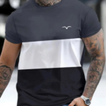 Meeste vabaaja T-s&auml;rk 3D triibulise tr&uuml;kiga l&uuml;hikeste varrukatega igap&auml;evane T-s&auml;rk meestele Suured riided Suvine Pullover Lihtsad T-s&auml;rk L