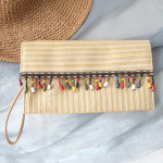 Uus kevad-suvine trendikas k&auml;ekott, moekas naiste kott, &uuml;hev&auml;rviline &otilde;lgkott, vabaaja sidurikott, naiste armas narmastega vintage rannakott, v&auml;ike reisik&auml;sikott 26CM beež