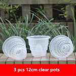 Meshpot orhideepott L&auml;bipaistvad orhideepotid aukudega plastist orhideepotid 10cm 12cm 15cm CHINA