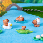 10 tk miniatuursed kapibara kujukesed minifiguurid vaigust kirjutuslaua kaunistused armsad kapybara kingitused fotograafia rekvisiidid kodukaunistus