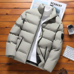 Parka jope meeste s&uuml;gistalvine puuvillane polsterdatud soe paksendatud meestemoodne krae riided puhvis mantlid noortele XXXXXL beež