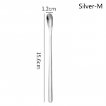 Roostevabast terasest kohvilusikas j&auml;&auml;tise magustoidutee Segamislusikas pikniku jaoks K&ouml;&ouml;gitarvikud Baarit&ouml;&ouml;riistad Pika varrega lusikas M