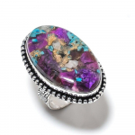 Spiny Oyster Handmade 925 Sterling Silver Jewelry Ring Size 8 v3s47