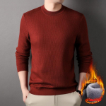 Uus talvine trendikas Brand Plus sametkampsun meestele, moodne &uuml;mara kaelusega vabaaja soe meeste aluss&auml;rk meestele M