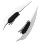 Angel Wing Juukseklamber naistele Moodne k&uuml;berpunk tiibadega juukseklamber Y2K k&uuml;ljeklambriga juukseklambrid Cosplay kost&uuml;&uuml;mi jaoks 2 tk valge