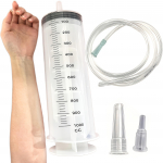 1000ml suur s&uuml;stalde komplekt, teaduslabori jaoks, vedeliku, taimede niisutamiseks, tindi, akvaariumi veevahetuseks, suurte loomade s&ouml;&ouml;tmiseks, multifunktsionaalne 1000ML tube and converter and cap