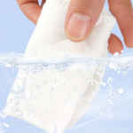 10Pcs Cotton Bra Liners Sweat Pads Comfortable Reusable under Sweating Supplies for Women 44cmx8.3cmx0.15cm_Rectangular