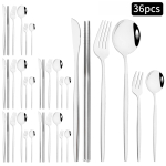 36 tk Must Kuld S&ouml;&ouml;giriistade Komplekt Nuga Kahvel Lusikas S&ouml;&ouml;gipulgad Lauan&otilde;ude Komplekt Roostevaba Teras Koogikahvlid Teelusikas Lauan&otilde;ud S&ouml;&ouml;giriistad h&otilde;be