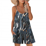 Moodsad vabaaja varrukateta reguleeritava rihmaga vabad ja taskutega kombinesoonid L&uuml;hikesed naiste p&uuml;ksid XL