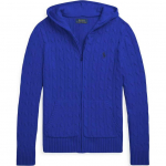 Polo Ralph Lauren Kampsun FW23 Ponilogo Tikitud T&otilde;mblukuga Huppar Pikkade Varrukatega Kootud Laste kampsun Sinine 323951123-004 L
