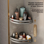 1/2TK tualett vannituba kolmnurkne riiul tualett tualett riiul l&ouml;&ouml;givaba seinale paigaldatav seinavanni hoiuriiul 2PCS