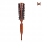 Antistaatiline puidust metssea harjastega &uuml;mmargune juuksehari juuksuri stiilimisvahendid juustele m&otilde;eldud kiuslik hari lokkis kamm juuksehari M