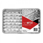 Grillimisplaat - Nipter - Ristk&uuml;likukujuline - Alumiinium - Komplekt 75 plaati - 34,1 x 22,9 cm hall