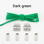 1 paar spordipaelu ilma paelteta, elastsed paelad, tossud, metallist vedrupandlad, &uuml;mmargused paelad, kummipaelad kingade jaoks, aksessuaarid tumeroheline v&auml;rv