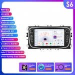 Ossuret Androidi intelligentne FM-autoraadio Ford Focus 2007 Mondeo S-max C MAX Kuga Galaxy Fiesta Transit Fusion Connect Autoradio Multimeedia Carplay jaoks B S6 8Core 6G 64G AI