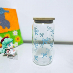 Vibu Klaas Armas Veetass Joonisfilm Vibu Klaastass Triibuline Armas Kritseldus Kohvikruus Majapidamis Puuviljatee Limonaad T&uuml;drukute Kingitus sinine