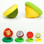 4pcs / set Couvercle de nourriture de silicone couverts de l&eacute;gumes de fruits Outil de pr&eacute;servation Accessoires de cuisine